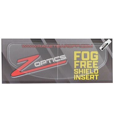 Zamp Fog Free Helmet Visor Shield Film Insert for Autograss Karting Oval Racing