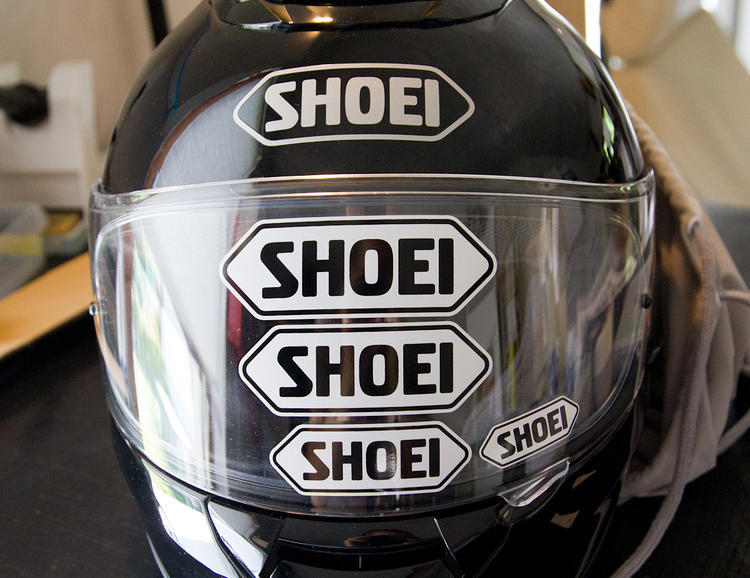 14pc HQ Extended Replacement Sticker Kit for SHOEI Helmet Decals