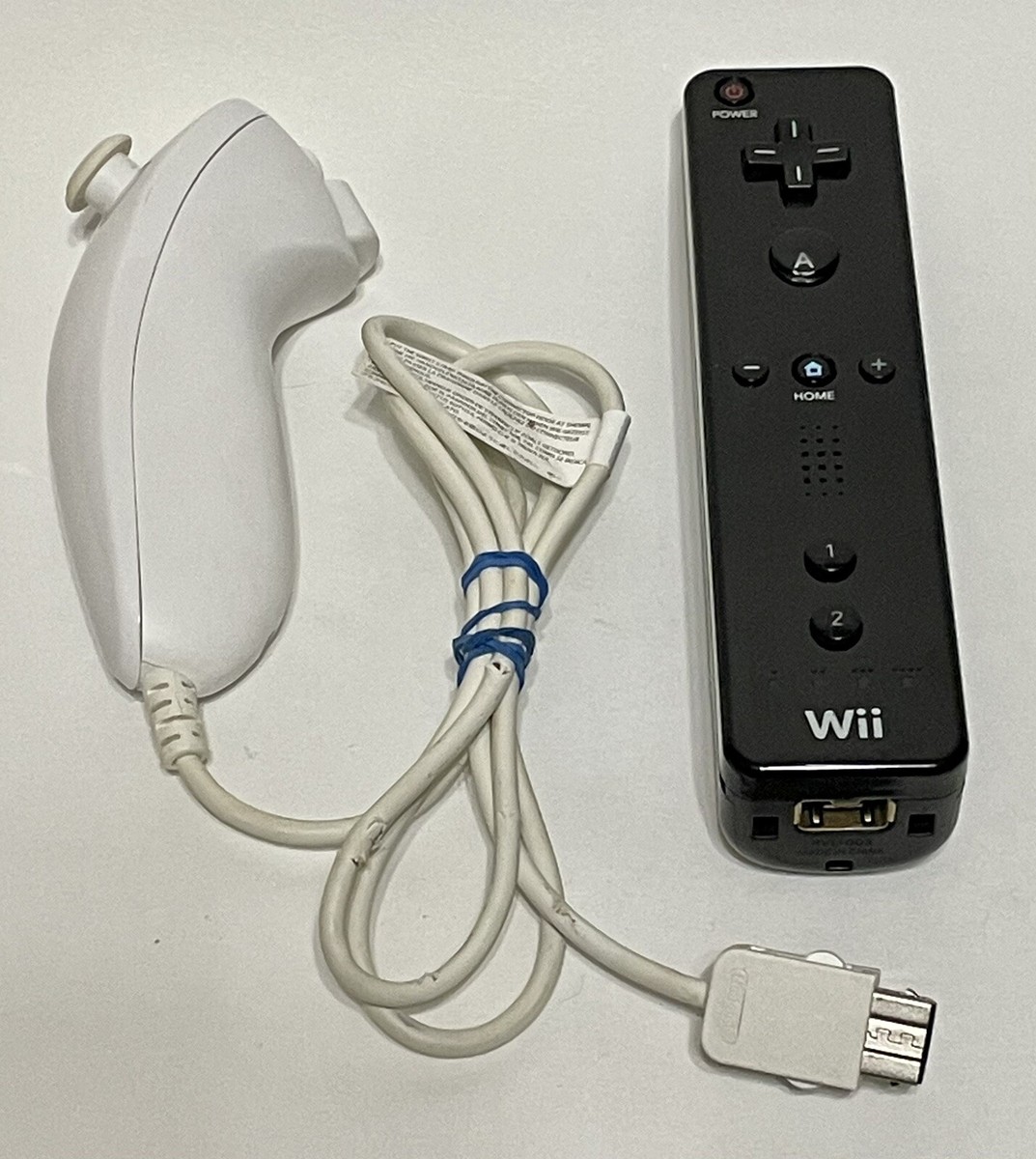 Original Black Nintendo Wii Remote Controller OEM RVL-003 w