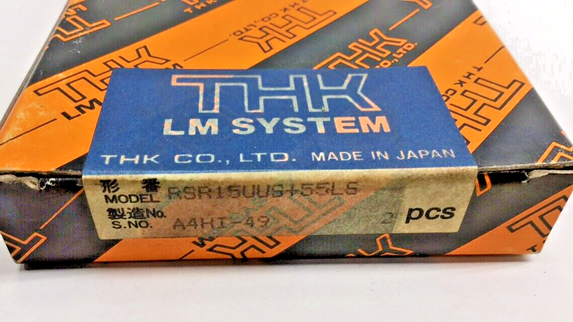 THK RSR15UUS+55LS Linear Guide Miniature Block RSR15-UUS & Rail 55LS ...