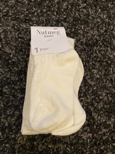 nutmeg cream baby girl stockings 9 Months