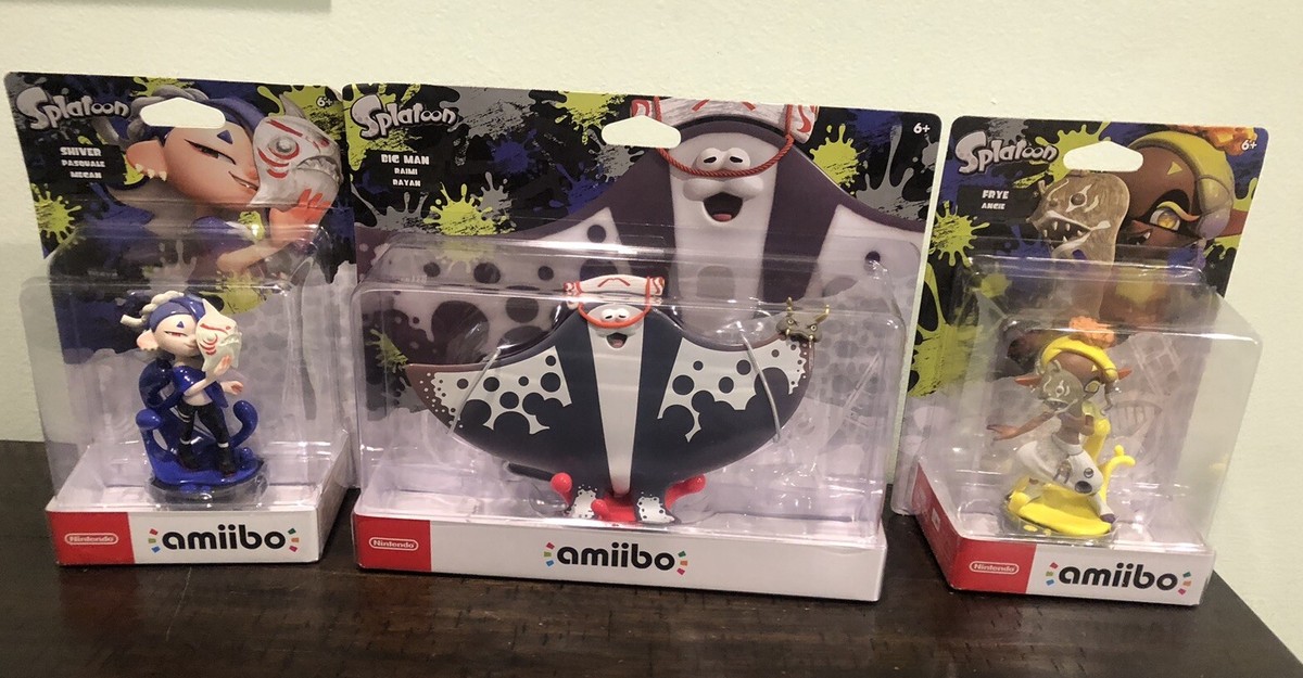 Splatoon 3 Nintendo Switch Amiibo BUNDLE SET 3 Pack Frye Big