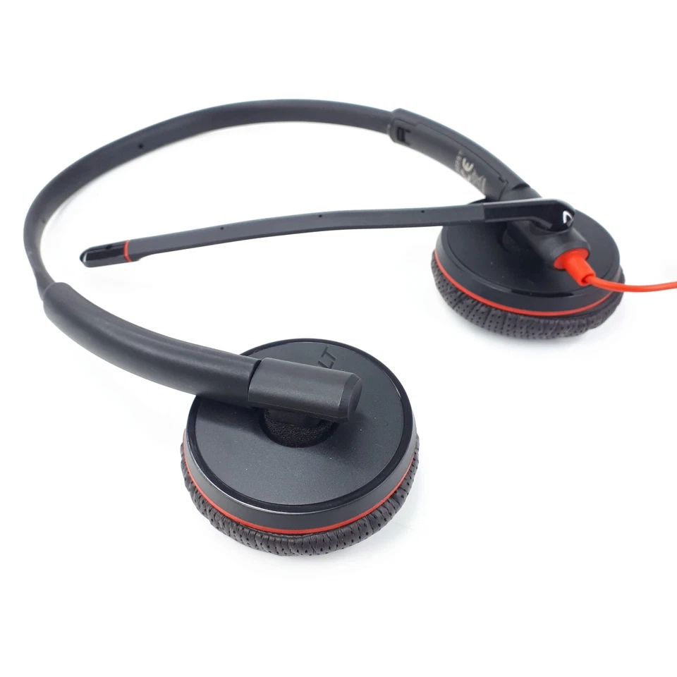 Plantronics C3225T Dual Headset C3200 Detachable USB Adapter Case Lot 10 E4756 - Image 4 of 4