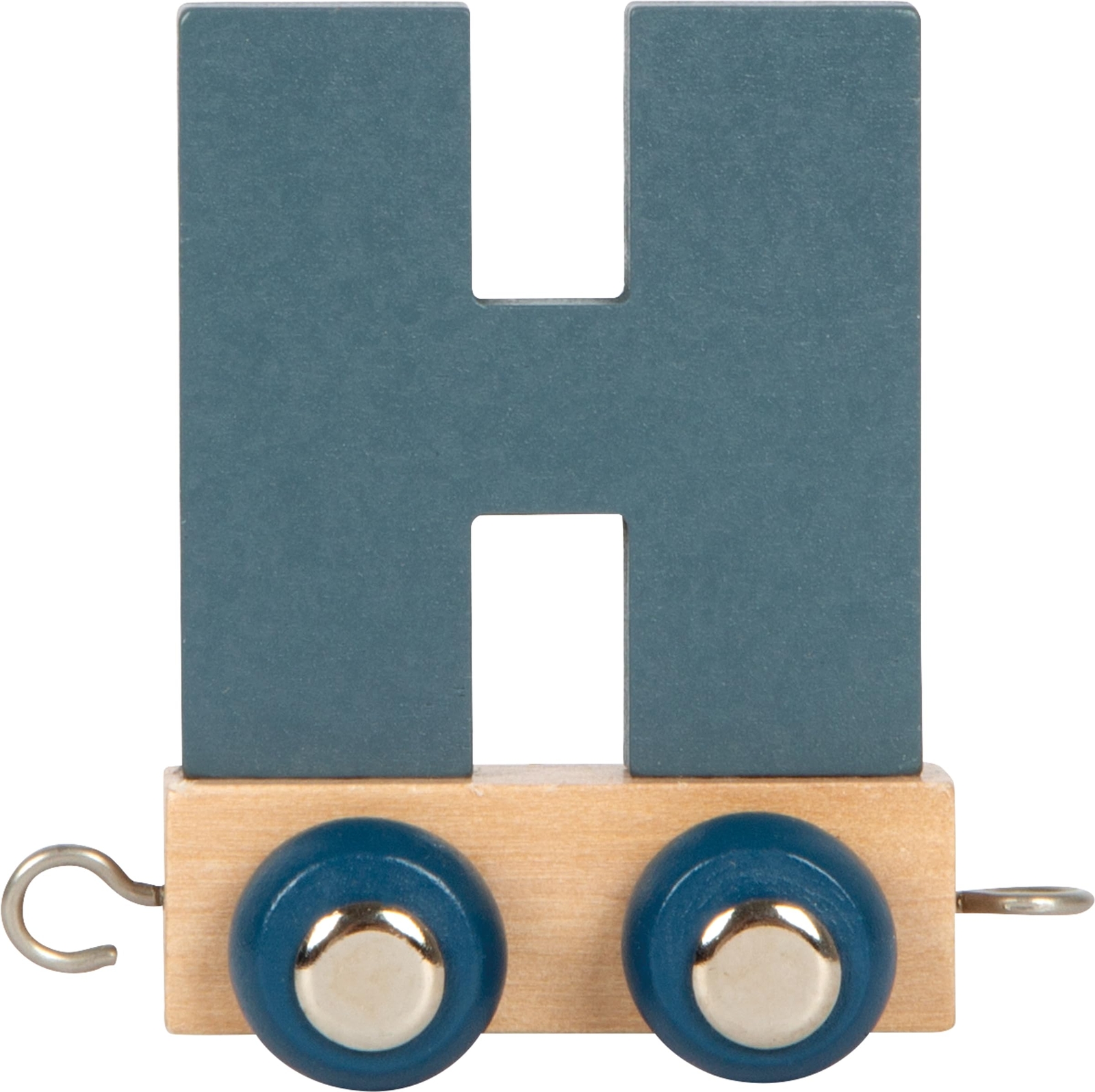 small foot letter trein Polar H van hout, kan individueel worden gecombineerd, o