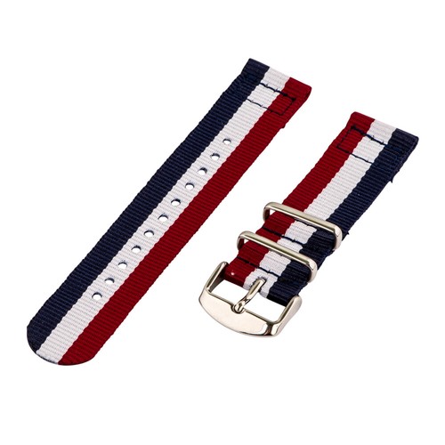 2 Piece Classic NATO Striped Nylon Replacement Watch Band Choose your