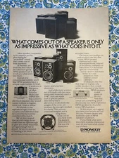 Vintage 1979 Pioneer HPM Speakers Print Ad Supertweeter