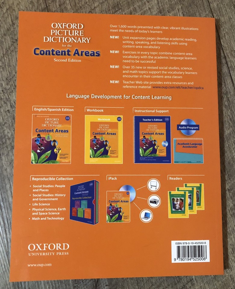 Oxford Picture Dictionary for the Content Areas English Dictionary ...