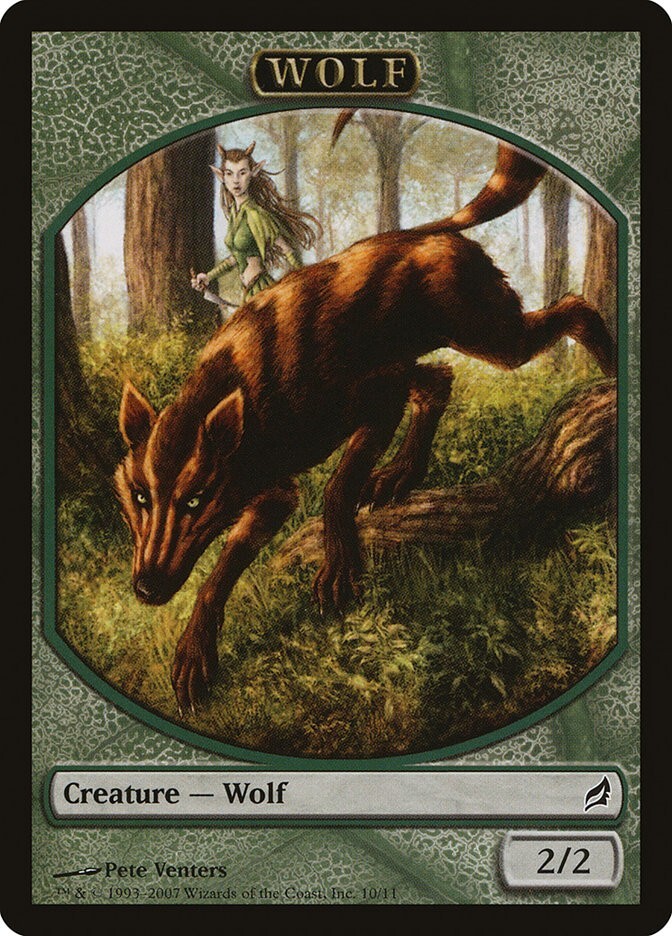Wolf 1x TOKEN MtG ENGLISH Lorwyn SP/NM