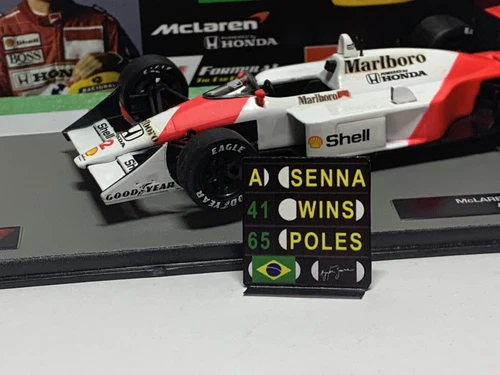 Pitboard 1:43 (F1 Slateboard) / Ayrton Senna (Williams) 1994 / Wins & Poles