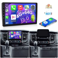 4+64GB Android 13 Car Radio Stereo Carplay GPS For Ford Transit Custom 2018-2023
