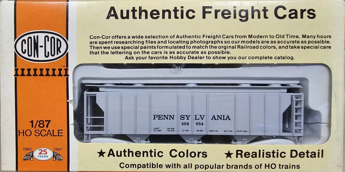 Con-Cor Gray HO Model Railroad Freight Cars for sale | eBay