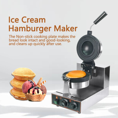 Ice Cream Hamburger Maker kommerzielle Burger Panini Pressmaschine Mit Filling