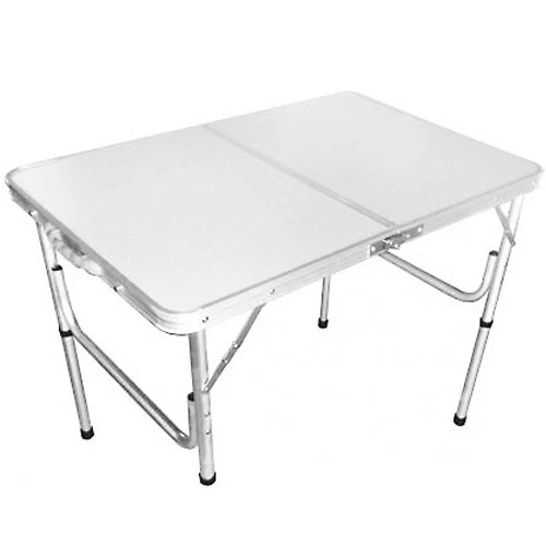 ALUMINIUM FOLDING PORTABLE GARDEN CAMPING PICNIC BBQ TABLE HEIGHT ADJUSTABLE 90 - image 2 of 4