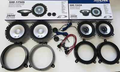 ALPINE 6 Lautsprecher Kit für Mercedes C CL203 vorne hinten 165+130mm 4Ω 2-Wege