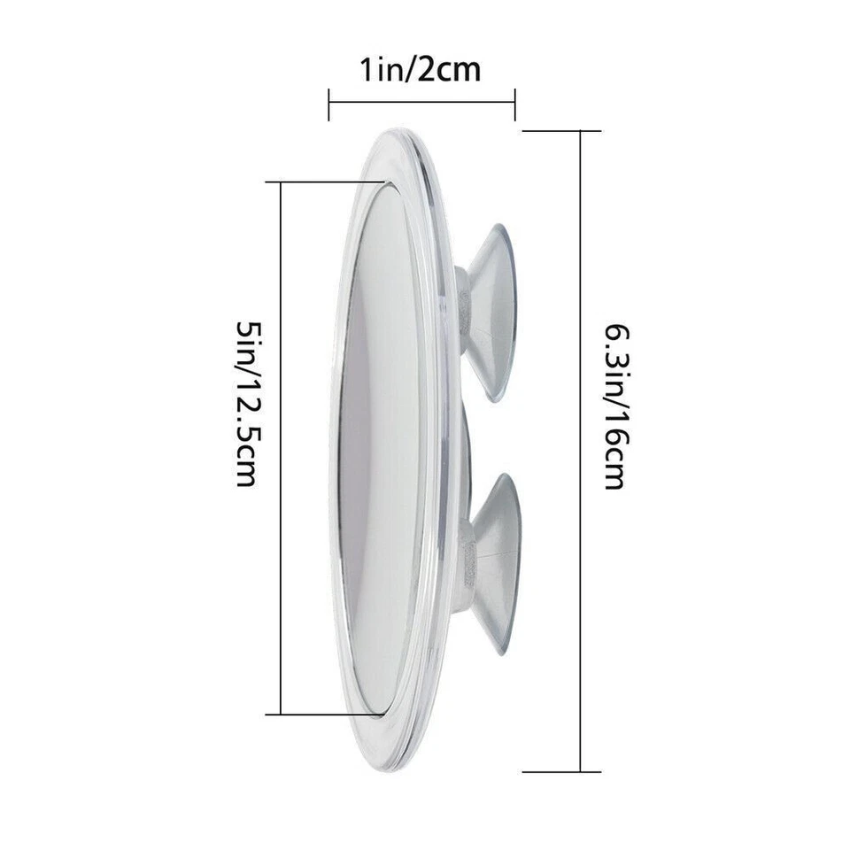 Espejo de Maquillaje Lupa 15x 6 Pulgadas Redondo Vista Grande Fácil Montaje con Ventosa EE. UU. Foto 3 de 4
