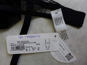 LISE CHARMEL Size 32D Black Lace FEERIE Sheer Underwired Bodysuit $279 NEW