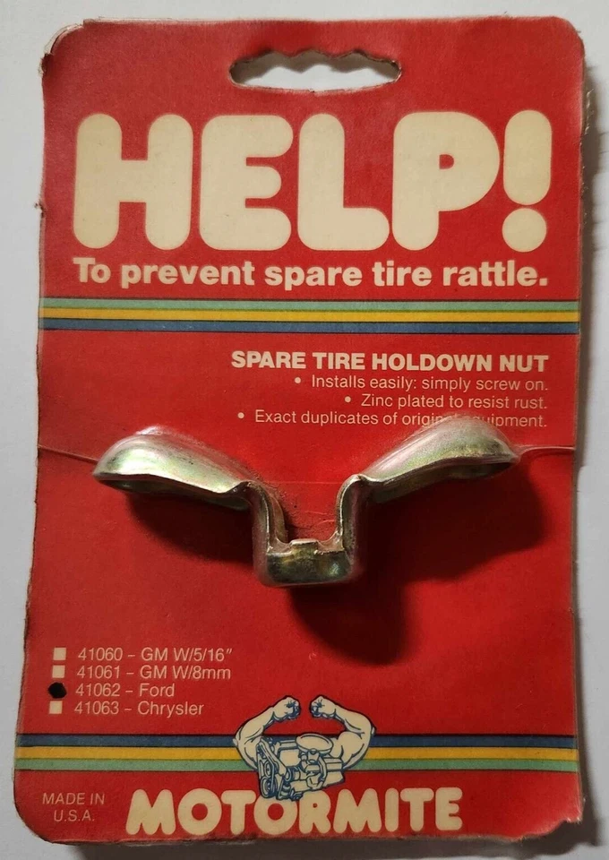 Help 41062 repuesto para Ford y Mercury 1968-73 neumático de repuesto tuerca de mariposa sujeción Foto 2 de 2