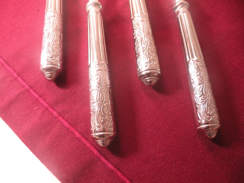 4 Place Oval Soup Spoons Ricci Argentieri Amalfi 18/10 Glossy Stainless 8 1/4" C - Image 3 of 4