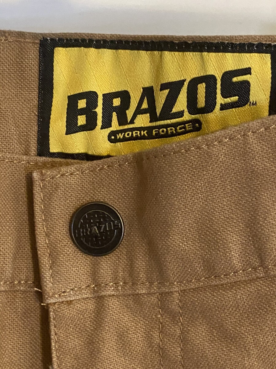 NWT Brazos Work Force Men's Duck Brown Canvas Insulated Carpenter