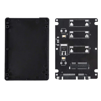 SATA to mSATA SSD Enclosure Converter Internal / External Adapter 2.5 Inch