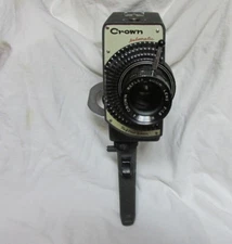 Vintage 1960s Crown Automatic Model 503 8mm Zoom Reflex Movie Camera  WORKS!
