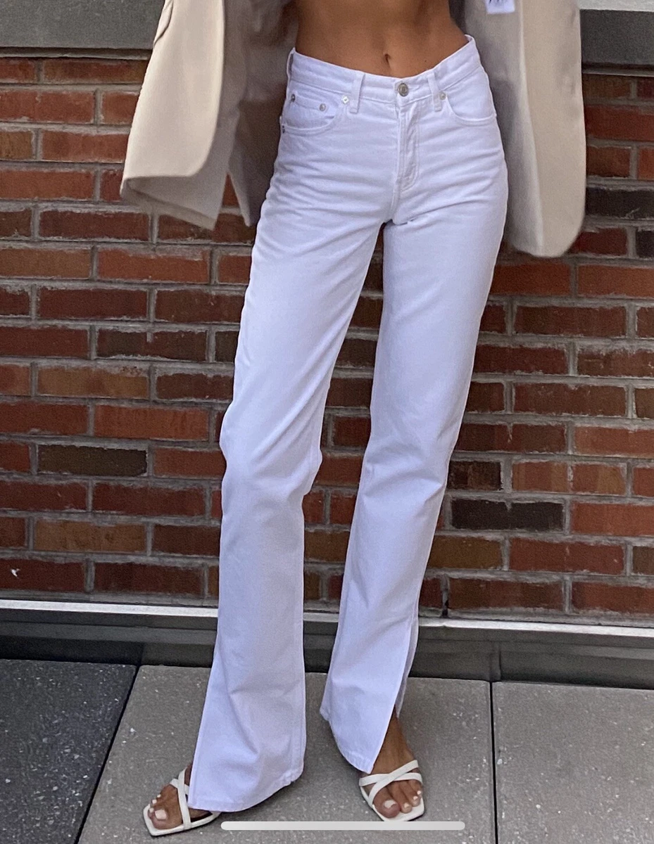 White split cheap jeans