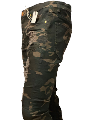 On The Rise Stacked Skinny Flare Jeans - Camouflage | Fashion Nova