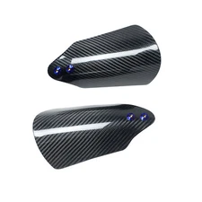 Carbon Fiber Hand Grip Windshield Fit Harley Dyna Touring Road King FLTRX FXD/I