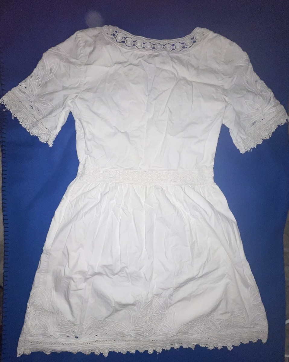 Tory Burch cotton white lace mini dress Size 2 | eBay Tory Burch cotton white lace mini dress Size 2 | eBay
