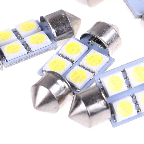 FIT VOLVO 12V BOMBILLA LED C5W 31MM 4-SMD 5050 LUCES CANBUS - Imagen 13 de 18