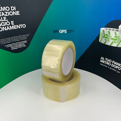 Nastro Da Imballaggio Trasparente GPI RACING - 55 Yards X 2 Pollici - Pacco Da 12 Rotoli