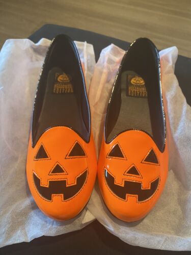 Jack O'lantern Trick Or Treat Creepers Shoes Black