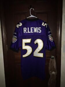 Mens Reebok Sz 52 RAY LEWIS Ravens NFL Football Jersey ~ STITCHED ...