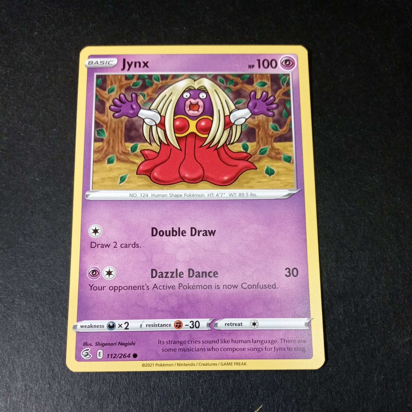 Pokemon Fusion Strike Jynx Common Card 112/264 NM