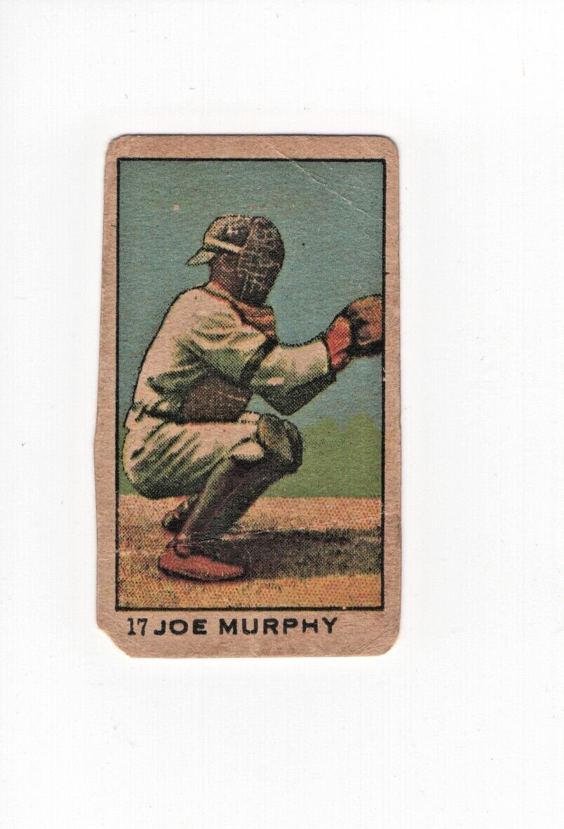 1921 W521 Strip Card #17 Joe Murphy Left Handed Catcher Pose TOUGH