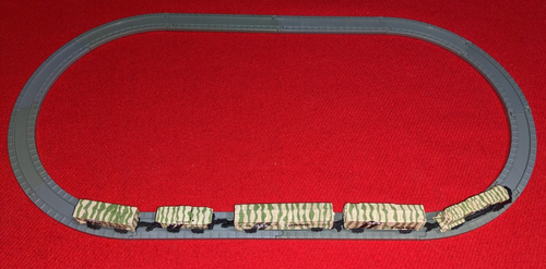 Micro Machine-Galoob - 1989- Military Freight Train & Track