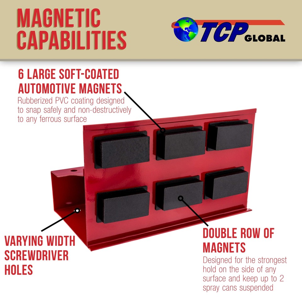 Aerosol Spray Can and Screwdriver Holder Tray, Paint, Toolbox