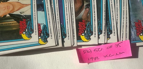 Knight Rider TV Show Trading Cards Lot 1982 80er über 50 VVG NM 225 - Bild 2 von 6