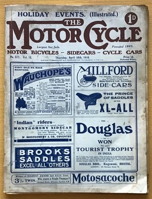 The MOTOR CYCLE Magazine 16 Apr 1914 PUCH MOTOR BICYCLE