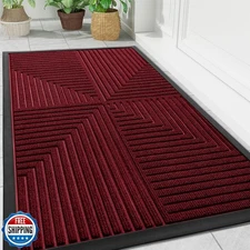 Arotive Front Door Mat Indoor Outdoor Entrance, Heavy Duty Non-Slip Rubber Do