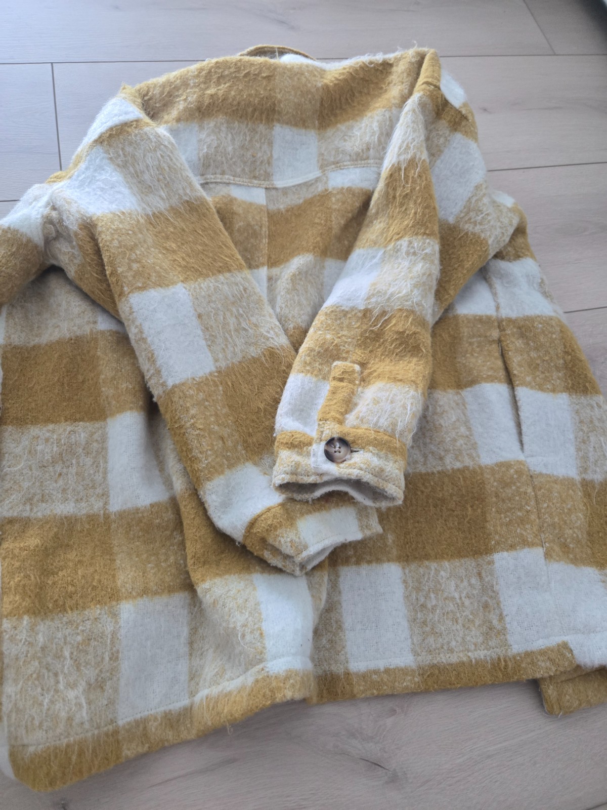 Universal thread Brushed oversized plaid shirt ja… - image 7