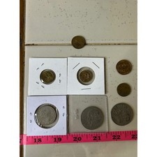 Lot of 7 Vintage Mexican Coins Including  Multiple years
