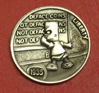 HOBO Buffalo Nickel Bart Simpson Made from a Real US Buffalo Nickel
