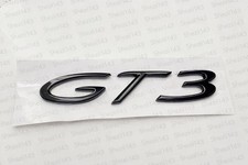 Porsche Gt3 Emblem Script Rear Badge In Gloss Black 991 Gt3 99155925190