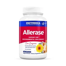 Enzymedica, Allerase, Non-Drowsy Enzyme Supplement to Help Relieve Seasonal M...