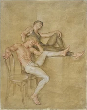 Paul Cadmus : Two dancers, Archival Quality Fine Art Print, 8x10 Inch.