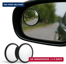 2 Pcs Blind Spot Mirrors,2" Round HD Glass Convex 360 Wide Angle Side Rear View