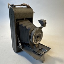 Vintage Gray Agfa Ansco No. 1 Ready Set Pronto Folding Camera 120 Film Size