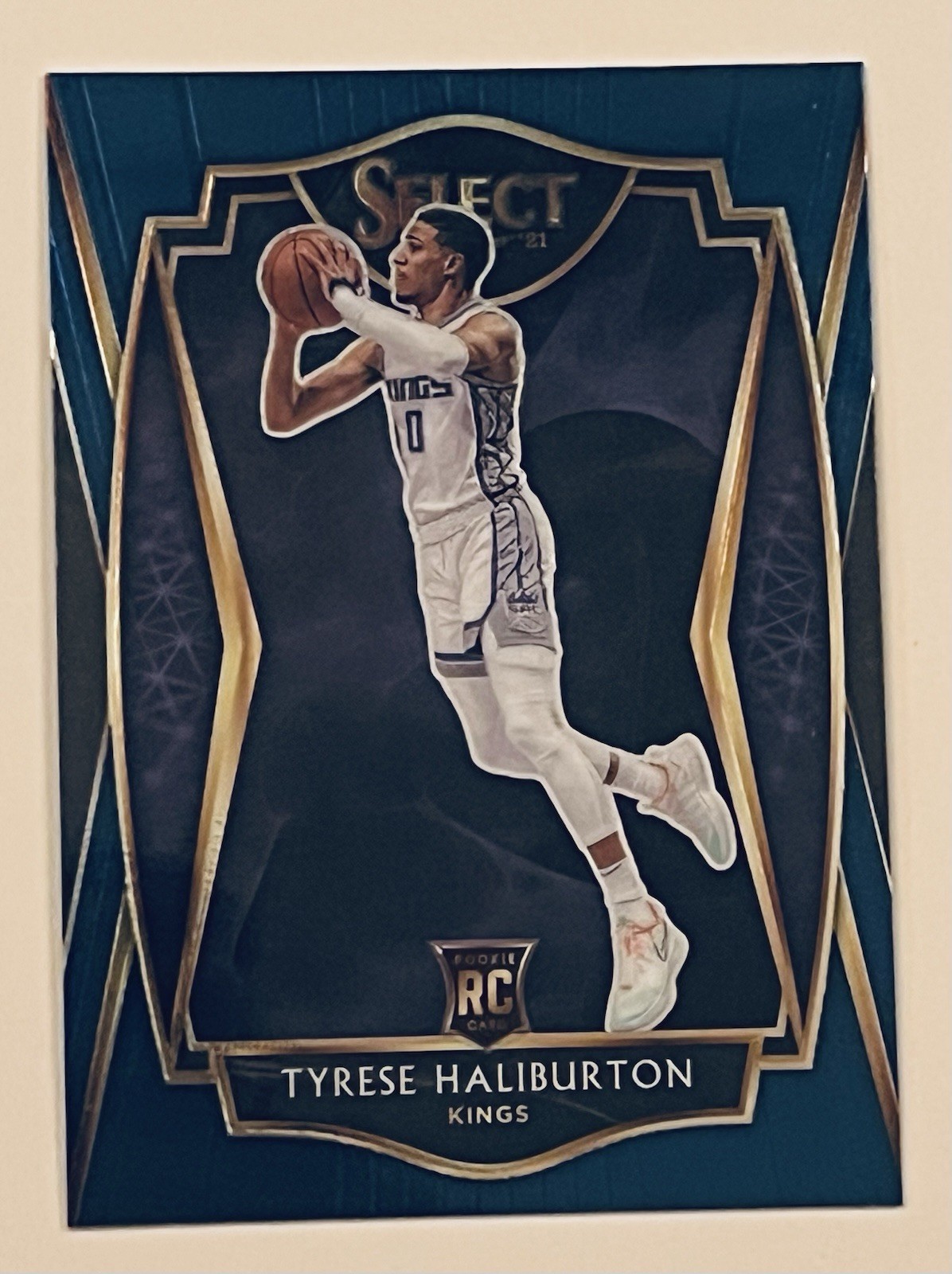 TYRESE HALIBURTON 2020/21 PANINI SELECT #189 BLUE SILVER PRIZM ROOKIE RC Pacers