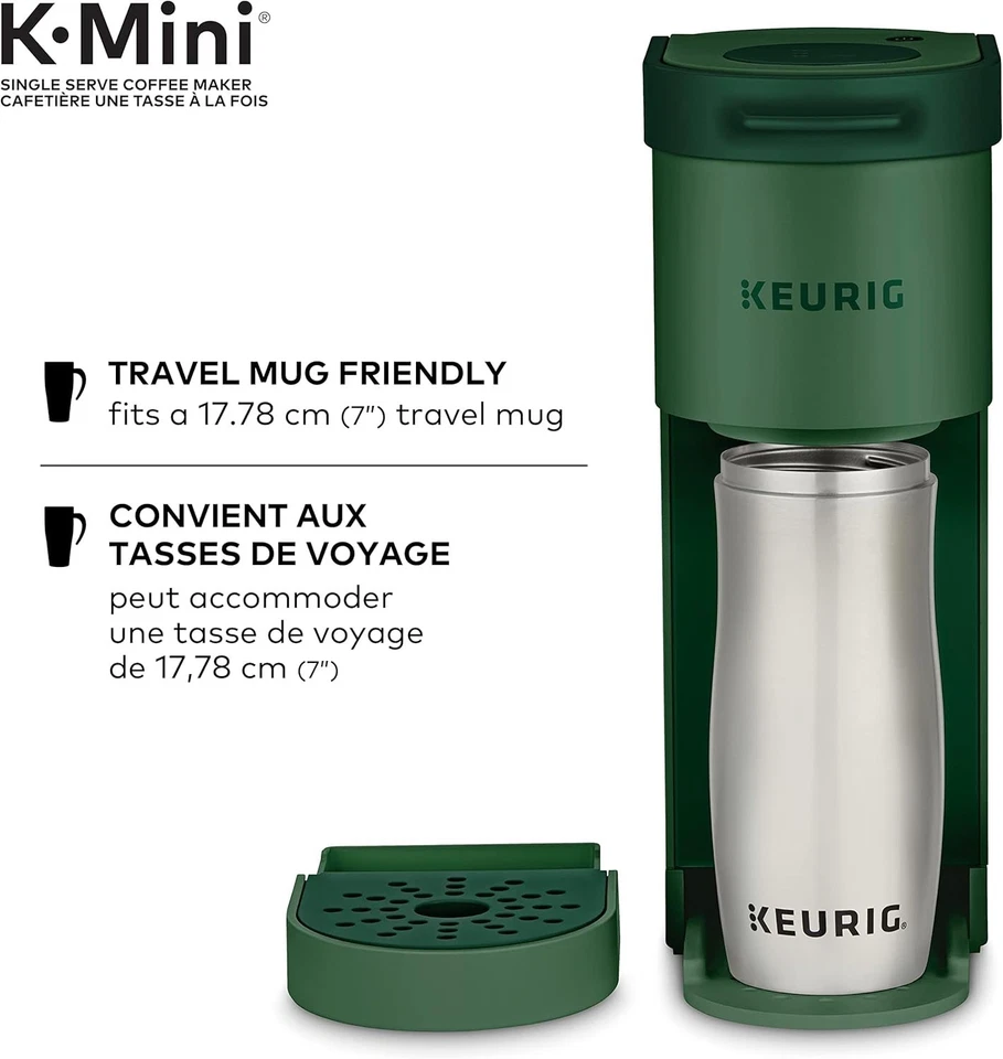 Keurig K-Mini Single Serve K-Cup Pod Coffee Maker, Evergreen - Image 3 of 4